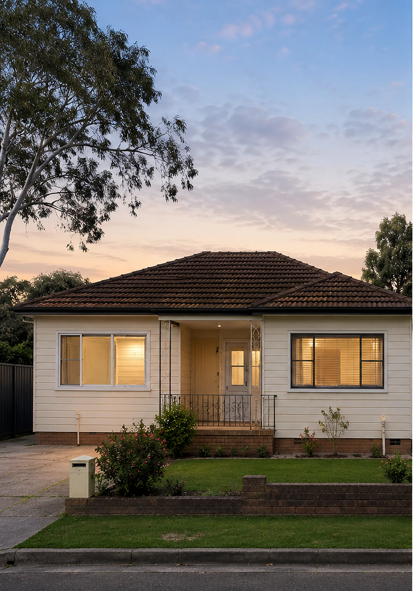 Original single-storey home before rebuilding